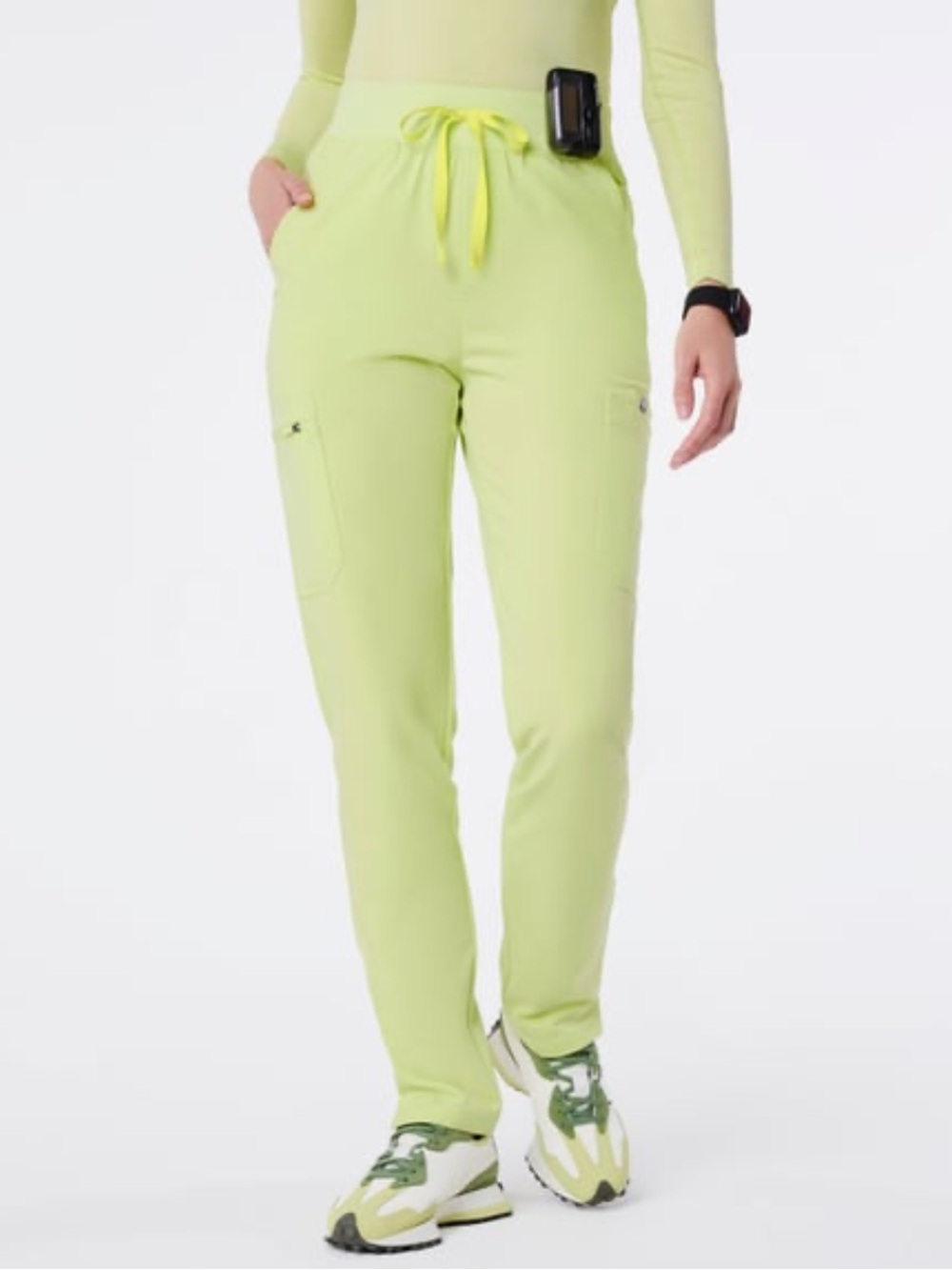 FIGS Sea Mist High Waisted Yola Scrub Pant XSP